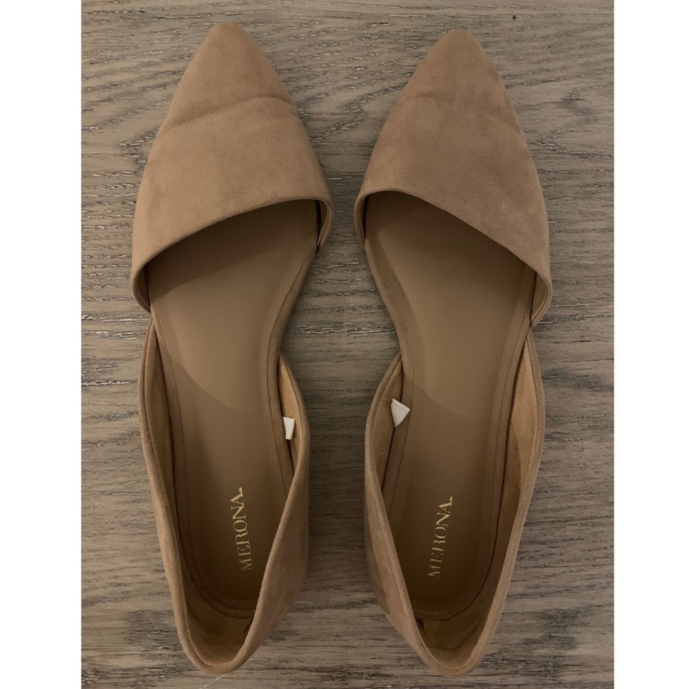 Merona Tan Suede Flats